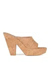 Jeffrey Campbell Enriched Platform Slide Sandal In Cork