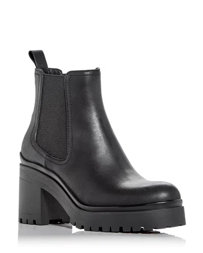 JEFFREY CAMPBELL WOMEN'S ESCOB BLOCK HEEL CHELSEA BOOTIES