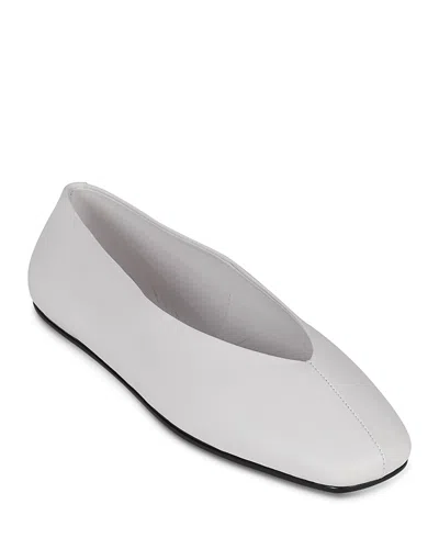 Jeffrey Campbell Women's Fathom Square Toe Ballet Flats In White