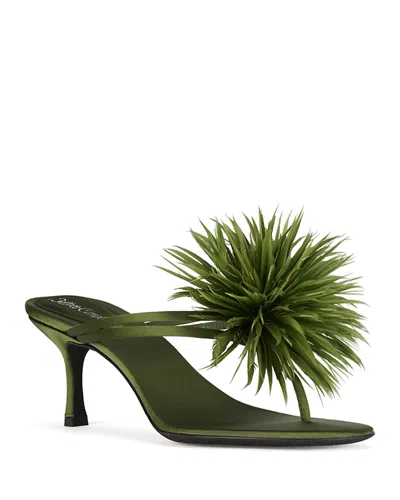 Jeffrey Campbell Women's Firework Thong Sandals In Green