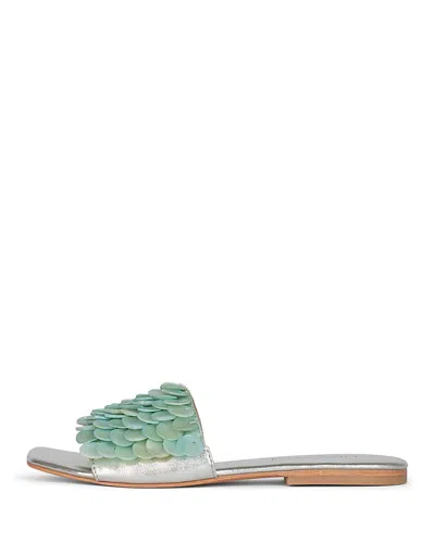 JEFFREY CAMPBELL WOMEN'S FISHY BEADED SLIDE SANDALS