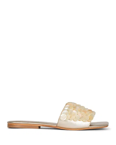 JEFFREY CAMPBELL WOMEN'S FISHY BEADED SLIDE SANDALS