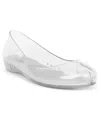 Jeffrey Campbell Women's Fixed Split-toe Jelly Flats In Transparent