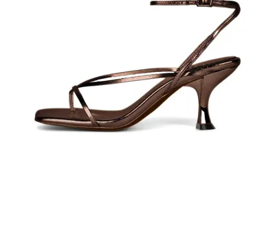 Jeffrey Campbell Women's Fluxx Strappy Sandal In Bronze Metallic In Multi