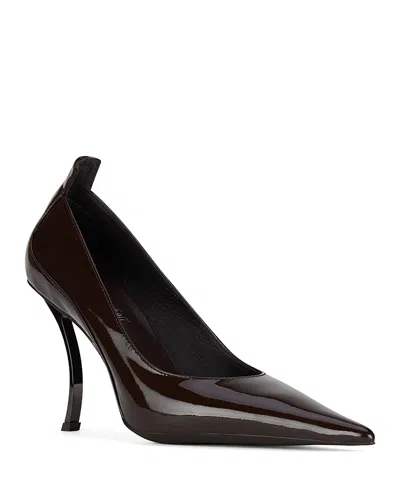 JEFFREY CAMPBELL WOMEN'S FREAK-OUT LEATHER PUMPS