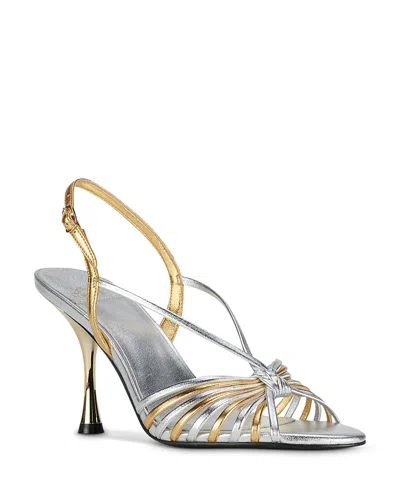 Jeffrey Campbell Women's Galaxia Slingback Sandals In Silver