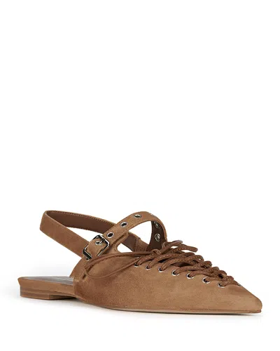 JEFFREY CAMPBELL WOMEN'S GERALT TIE SLINGBACK FLATS