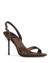 Jeffrey Campbell Women's Go Getter Slingback Sandals In Brown Satin