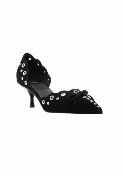 Jeffrey Campbell Women's Gratified Sandals In Black Suede