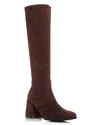 Jeffrey Campbell Women's Hot Lava Block Heel Boots In Dark Brown Suede