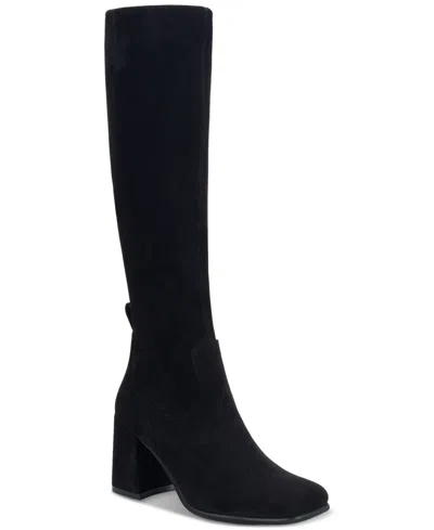 JEFFREY CAMPBELL WOMEN'S HOTLAVA SQUARE-TOE BLOCK-HEEL BOOTS