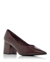 Jeffrey Campbell Hourglass Pointed Toe Pump In Dark Brown