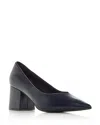 Jeffrey Campbell Hourglass Pointed Toe Pump In Navy