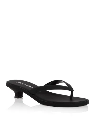 Jeffrey Campbell Women's Jelly Thong Sandals In Blk Matte
