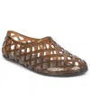 Jeffrey Campbell Women's Jellz Caged Ballet Jelly Flats In Brown