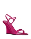 Jeffrey Campbell Women's Kassandra Wedge Sandals In Fuchsia Satin