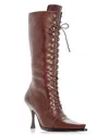 Jeffrey Campbell Lani Lace-up Boot In Brown