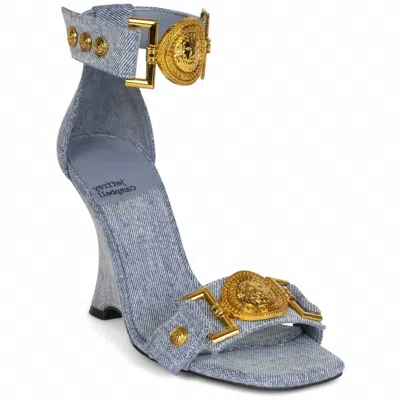 Jeffrey Campbell Women Leonite Sandals In Denim In Multi