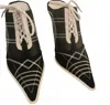 Jeffrey Campbell Women's Lets Rally Mule In Black/white In Multi