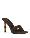 Jeffrey Campbell Linette Sandal In Espresso Suede