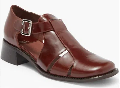 Jeffrey Campbell Women's Lurie Loafers In Brown In Red