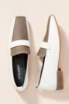 JEFFREY CAMPBELL WOMEN'S MORITZ LOAFERS IN WHITE/ GREY