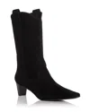 Jeffrey Campbell Mulhall Western Boot In Black Suede