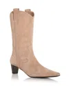 Jeffrey Campbell Mulhall Western Boot In Natural Suede