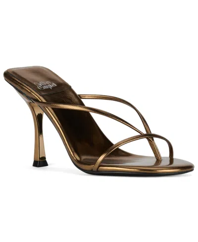 Jeffrey Campbell Women's Murals Strappy Stiletto Sandals In Gold