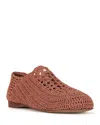 Jeffrey Campbell Nantucket Crochet Flat In Dusty Coral