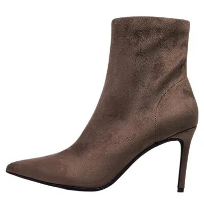 Jeffrey Campbell Women's Nixie Boots In Taupe Suede In Brown