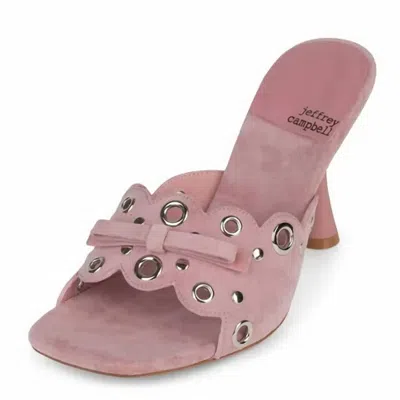 Jeffrey Campbell Women Odom Sandal In Pink Suede Silver In Multi