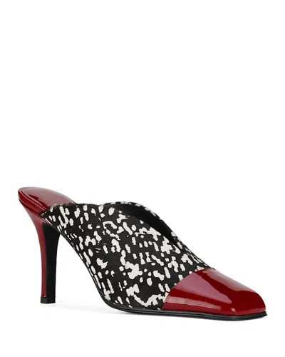 Jeffrey Campbell Women's Passage Calf Hair & Leather High Heel Mules In Animal Print