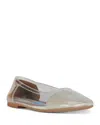 Jeffrey Campbell Perception Square Toe Flat In Sand