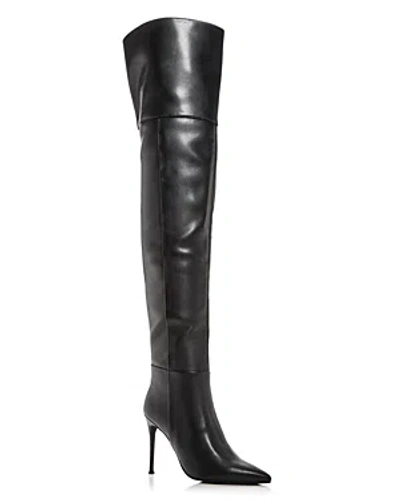Jeffrey Campbell Women's Pillar Over The Knee Boots In Black