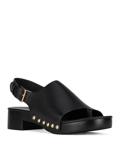 Jeffrey Campbell Women's Pipper Wood Platform Sandals In Black