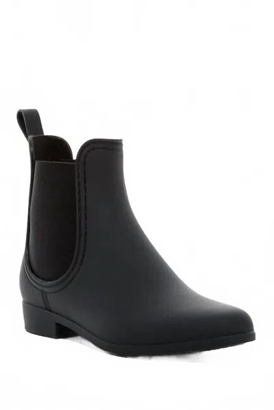 Jeffrey Campbell Women's Play Forecast Chelsea Ankle Rubber Rain Boots In Black