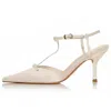Jeffrey Campbell Women's Playhouse Pumps In Champagne Satin In Multi