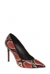 Jeffrey Campbell Women's Pointy Toe Snake Print Stiletto Pumps In Multicolor In Multi