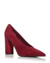 Jeffrey Campbell Potent Pointed Toe Pump In Wine Suede