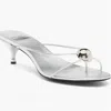 Jeffrey Campbell Women's Preciosa Open Slide Sandal In Silver Silver In Multi