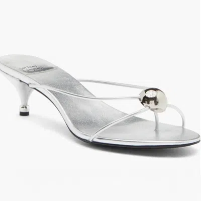 Jeffrey Campbell Women's Preciosa Open Slide Sandal In Silver Silver In Multi