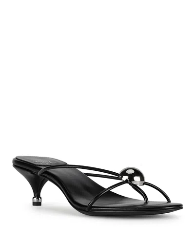 Jeffrey Campbell Women's Preciosa Open Slide Sandals In Black/silver