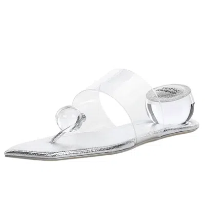 Jeffrey Campbell Women's Prophesy Sandals In Clear Silver In Multi
