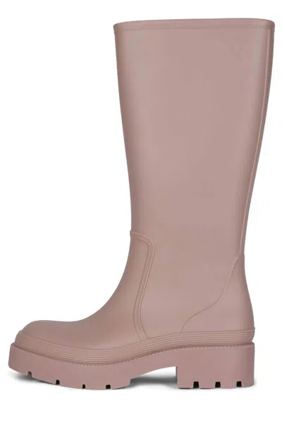 Jeffrey Campbell Women's Rain Pour Boot In Beige Matte In Multi