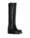JEFFREY CAMPBELL WOMEN'S REFLECTN HARNESS STRAP RIDING BOOTS