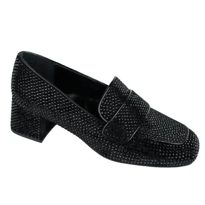 Jeffrey Campbell Women's Ritzy Loafer In Black Velvet
