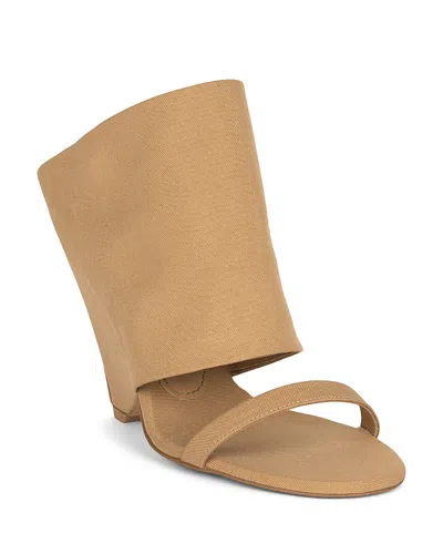 Jeffrey Campbell Women's Shady Cuffed Sandals In Natural Canvas