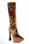 Jeffrey Campbell Women's Shego Knee High Platform Boot In Brown In Brown