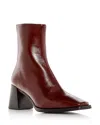 Jeffrey Campbell Sherpal2 Womens Zipper Leather Ankle Boots In Brown